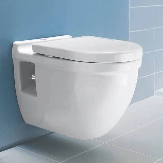 Duravit Starck 3 Vegghengt toalett 365x545 mm, +5 cm sittehøyde, Hvit 