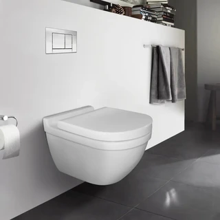 Duravit Starck 3 Vegghengt Toalettpakke u/skyllekant, m/myktlukkende sete/lokk