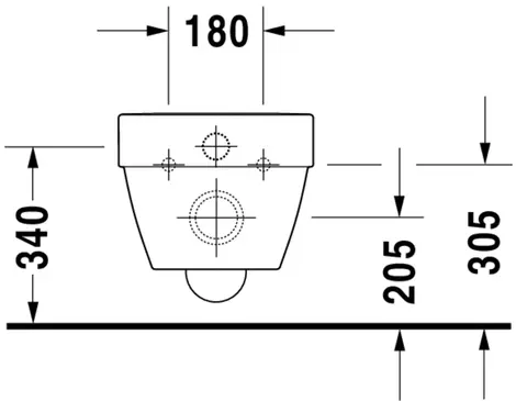 Duravit Vero Air Vegghengt toalett 370x570 mm, Rimless, Hvit m/WG