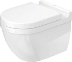 Duravit Starck 3 Vegghengt toalett 360x540 mm, uten skyllekant, Hvit