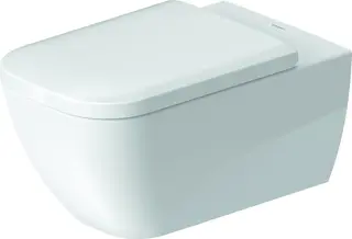 Duravit Happy D.2 Vegghengt toalett 365x620 mm, Rimless, Hvit m/WG