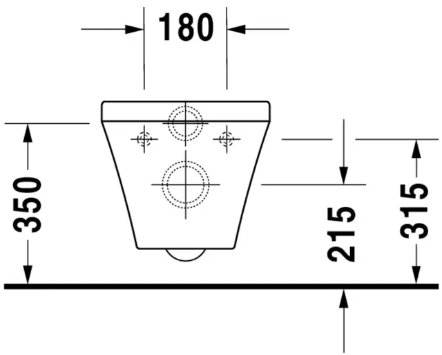 Duravit DuraStyle Vegghengt toalett 370x540 mm, Hvit med WonderGliss 