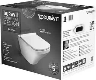 Duravit DuraStyle Toalettpakke 374x540 mm, m/sete, Hvit