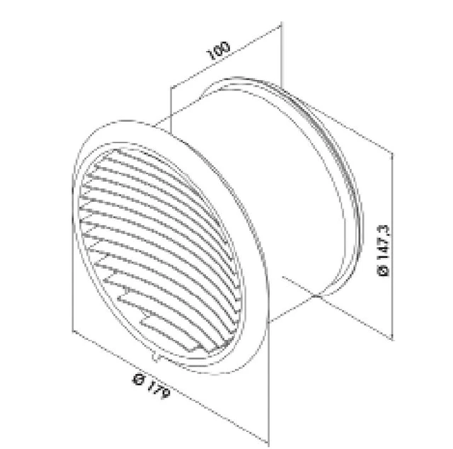 Eico Rist Turbo Ø150 mm, Rustfritt stål 