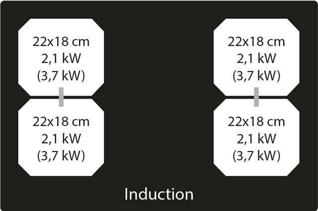 NikolaTesla Unplugged BLIX/A/90 Koketopp 900 mm, Integrert ventilator, Sort 