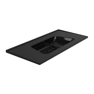 Flaminia Bloom 105 Vegghengt Servant 107x51,5 cm, m/overl&#248;p, Black