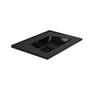 Flaminia Bloom 70 Vegghengt Servant 72x51,5 cm, m/overl&#248;p, Black