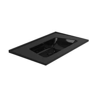 Flaminia Bloom 85 Vegghengt Servant 87x51,5 cm, m/overl&#248;p, Black