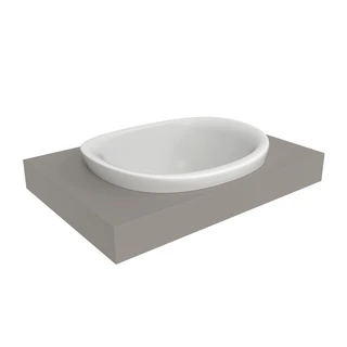 Flaminia IO Nedfelt Servant 60x50,4 cm, Milky White