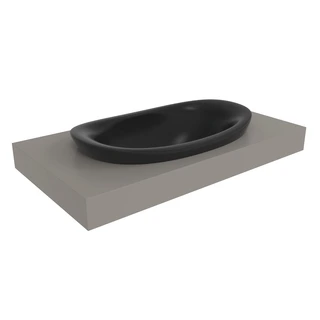 Flaminia IO Nedfelt Servant 75x45 cm, Carbone