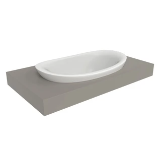 Flaminia IO Nedfelt Servant 75x45 cm, Milky White