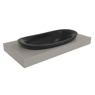 Flaminia IO Nedfelt Servant 90x48 cm, Carbone