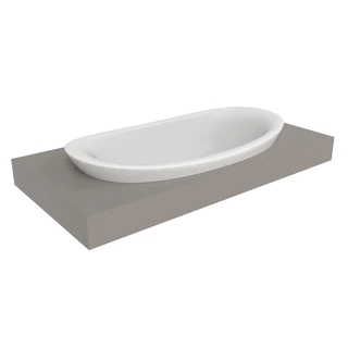 Flaminia IO Nedfelt Servant 90x48 cm, Milky White