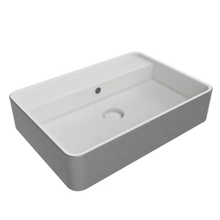 Flaminia Miniwash 60 Toppmontert Servant 60x40 cm, Silver White