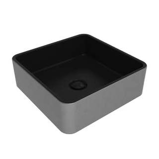 Flaminia Miniwash 40 Servant 40x40 cm, Silver Black