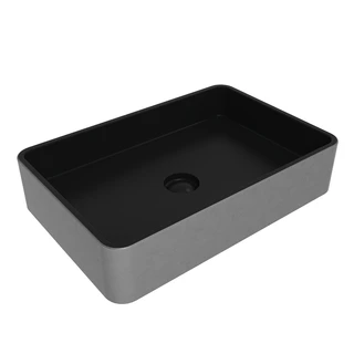 Flaminia Miniwash 60 Servant 60x40 cm, Silver Black