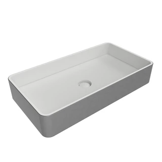 Flaminia Miniwash 75 Servant 75x40 cm, Silver White