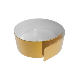 Flaminia Roll 44 Toppmontert Servant 44x44 cm, Metal Gold