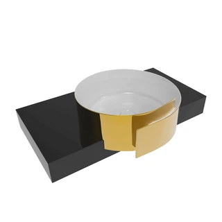 Flaminia Roll 44 Frembygd Servant 44x44 cm, Metal Gold