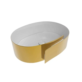 Flaminia Roll 56 Toppmontert Servant 56x42 cm, Metal Gold