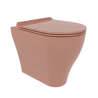 Flaminia App BTW Toalett 52x36 cm, goclean, Terracotta