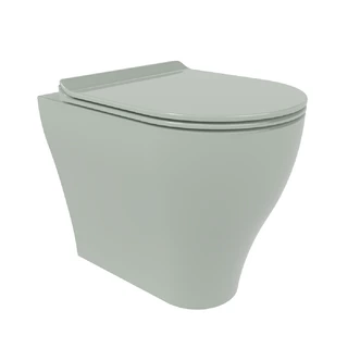 Flaminia App BTW Toalett 52x36 cm, goclean, Verde Giada