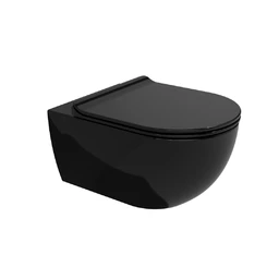 Flaminia App Vegghengt Toalett 54x36 cm, goclean, Black