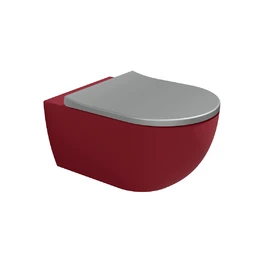 Flaminia App Vegghengt Toalett 54x36 cm, goclean, Rosso Rubens