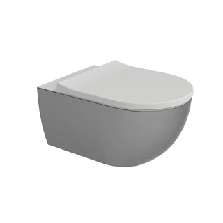 Flaminia App Vegghengt Toalett 54x36 cm, goclean, Silver White