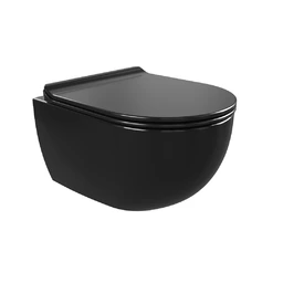 Flaminia App Vegghengt Toalett 48,5x36 cm, goclean, Black