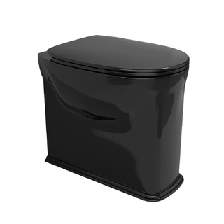 Flaminia Madre BTW Toalett 54x36 cm, goclean, Black