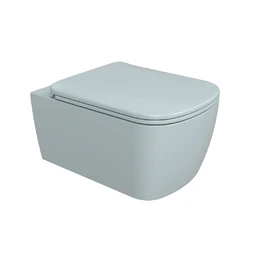 Flaminia Play Vegghengt Toalett 52x36 cm, gosilent, Azzurro Polvere