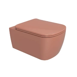 Flaminia Play Vegghengt Toalett 52x36 cm, gosilent, Terracotta