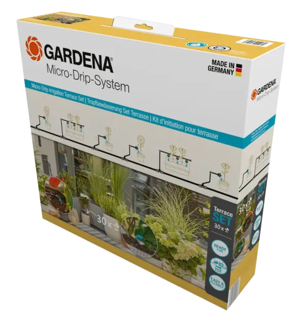 Gardena Micro-Drip Terrasse Vanningssett (30 planter) 