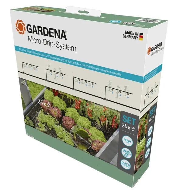 Gardena Micro-Drip Startsett for bed (35 planter) 