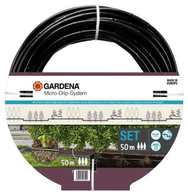 Gardena Micro-Drip vanning Hekk-/Busk-Sett (50 m) 