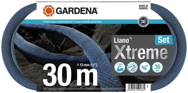 Gardena Hageslange Tekstil Liano™ Xtreme 30 m Sett 