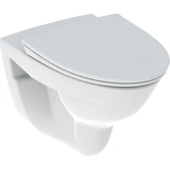 Porsgrund Glow 65 Sett Vegghengt Toalett Rimfree, m/sete, QR, Myktlukkende, Hvit