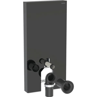 Geberit Monolith Plus Modul, 101 cm Til gulvstående toalett, Sort glass