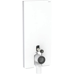 Geberit Monolith Plus Modul, 114 cm Til gulvst&#229;ende toalett, Hvitt glass
