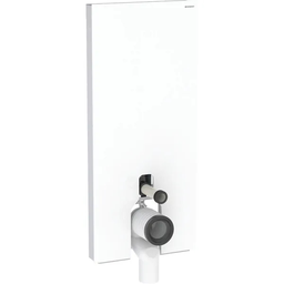 Geberit Monolith Plus Modul, 114 cm Til gulvstående toalett, Hvitt glass