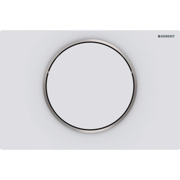 Geberit Sigma10 Betjeningsplate Hvit Matt/Polert/Hvit Matt, Easy-Clean