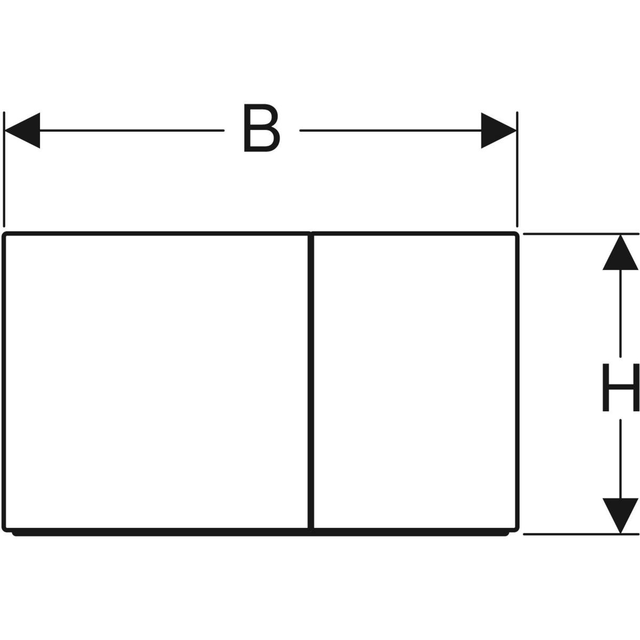 Geberit Sigma70 Betjeningsplate Messing/Børstet, Easy-to-clean-belegg 