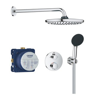 Grohe Precision Thermostat Dusjpakke For innbygning, Krom