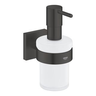 Grohe Start Cube S&#229;pedispenser 160 ml, Med holder, Sort Matt