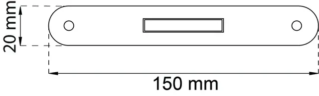 Habo Skyvedørsring 291 Hvit 