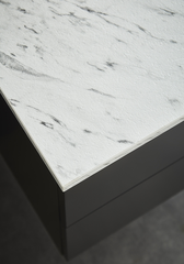 Hafa Benkeplate 900 90x46,2 cm, Uten hull, Hvit Marmor