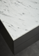 Hafa Benkeplate 1000 100x46,2 cm, Uten hull, Hvit Marmor