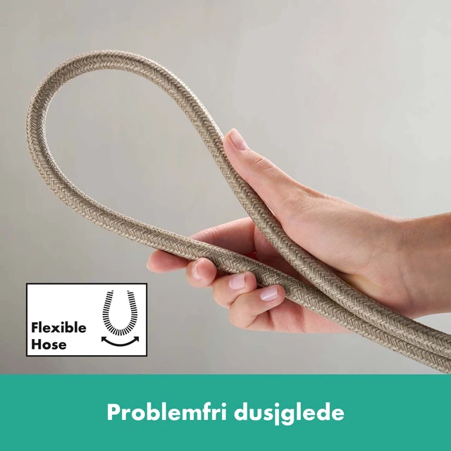 Hansgrohe Designflex Tekstildusjslange 1,25 m, Børstet Bronse 