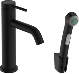 Hansgrohe Tecturis S Servantbatteri Bidettedusj og 160 cm slange, Sort Matt